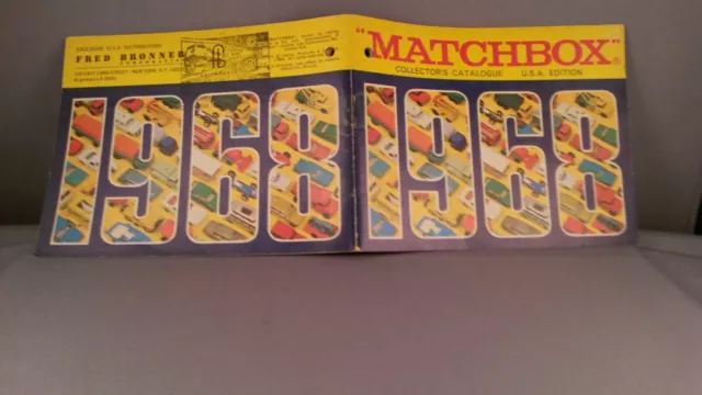 Bundle of 10 consecutive Matchbox Toys Catalogues 1968 to 1977 - USA editions