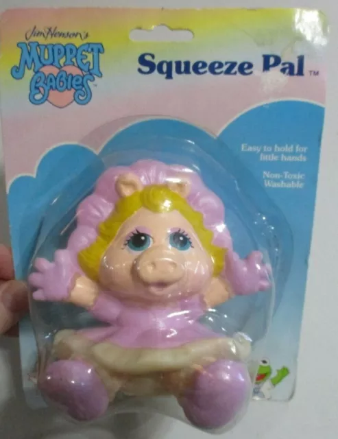 VTG 1989 Jim Henson’s Muppet Babies “Miss Piggy” Squeeze Pal by Remco  B300