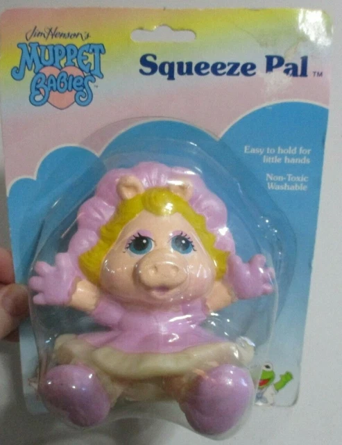VTG 1989 Jim Henson’s Muppet Babies “Miss Piggy” Squeeze Pal by Remco  B300