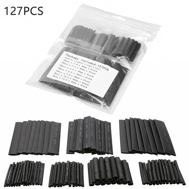 Kit tubi termoretraibili di alta qualità 127 pz di materiale poliolefine resist
