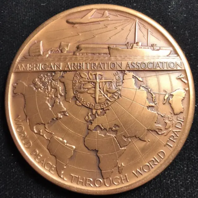 Sylvan Gotshal Medal American Arbitration Medallic Arts Co 63mm Bronze