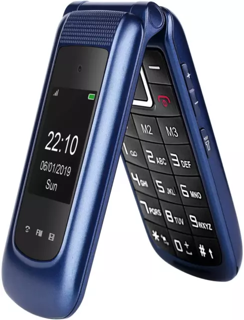 TOKVIA Téléphone Portable pour Senior | GSM Portable pour Personnes âgées |  Débloqué, Grosse Touche, Bouton dAssistance et S