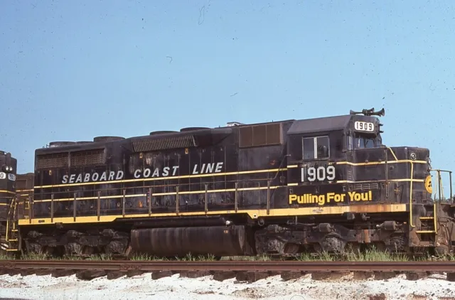 Original '75 Railroad Slide Scl Seaboard Coast Line 1909 North Carolina Emd Sd35