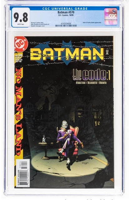 Batman #570 CGC 9.8 White Pgs🔥 Second Appearance Of Harley Quinn DCU Continuity