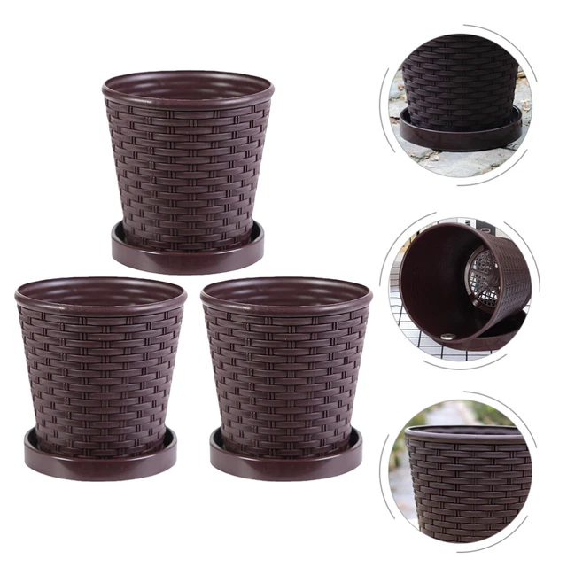 3 Sets Blumentopf Für Den Haushalt Blumentöpfe Drinnen Einfach Blumentopf Büro