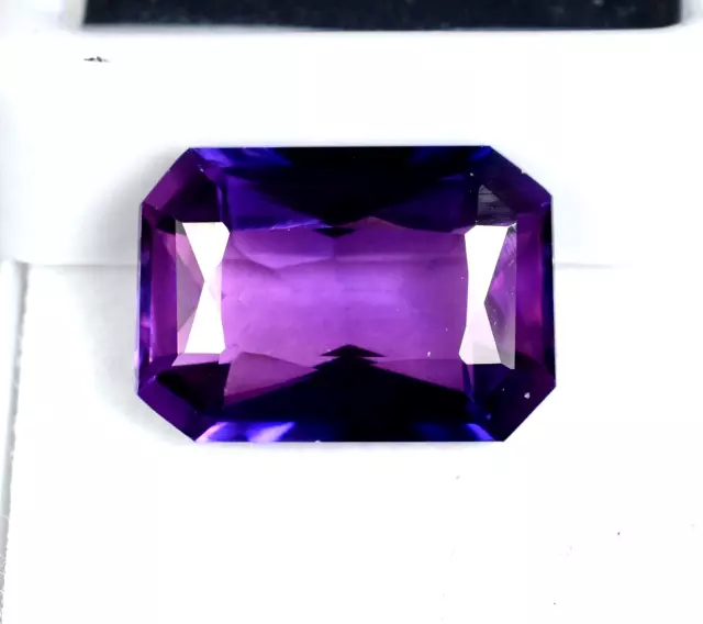 11.35 Ct Natural Ceylon Purple Sapphire Radiant Cut Certified Loose Gemstone