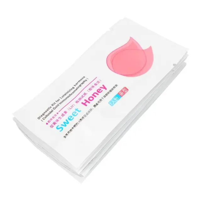 100 tiras reactivas de ovulación para mujeres herramienta de detección de orina LH kit de pruebas caseras