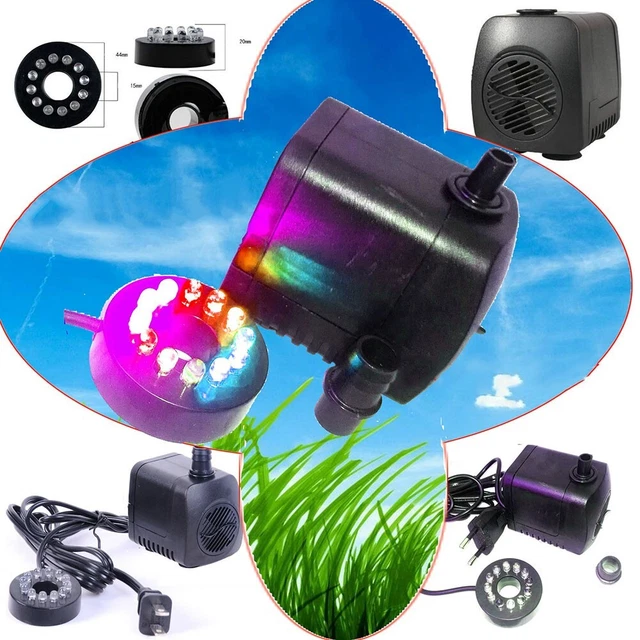 Pompe submersible avec lumière LED améliore l'esthétique de votre fonction ea