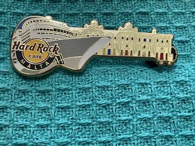 Hard Rock Cafe Pin Malta ~ Waterfront Cruise Ship Guitar