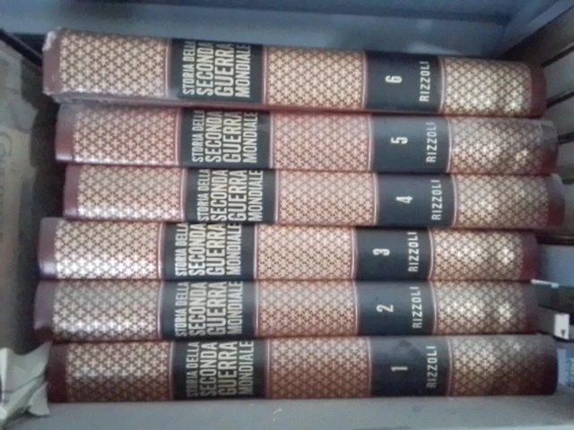 STORIA DELLA SECONDA GUERRA MONDIALE, RIZZOLI PURNELL, 6 Voll. Completa RC7a24