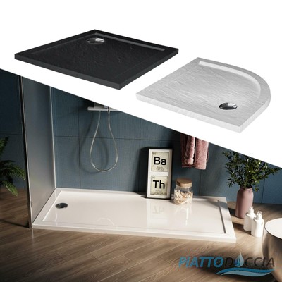 Piatto Doccia 70x70x4 cm Quadrato Acrilico mod Solid UltraSlim 