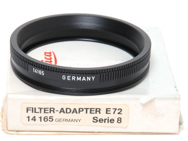 Leica filter adapter E 72 boxed 14165 series 8