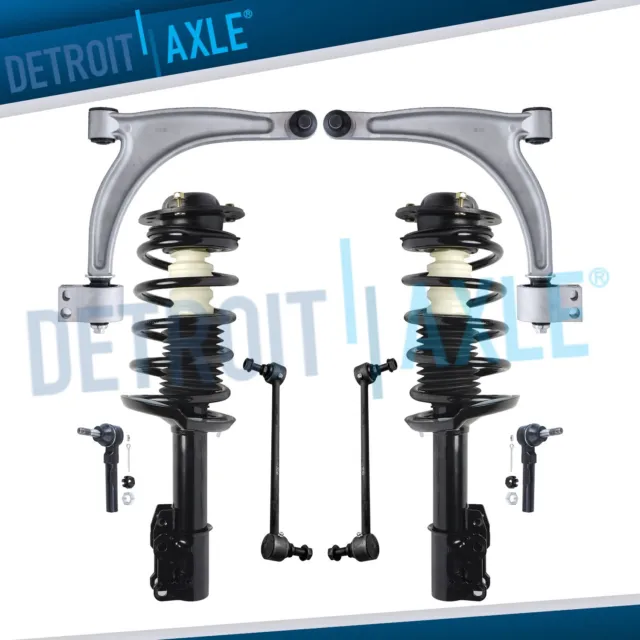 Front Struts Lower Control Arms Sway Bars Tie Rods for Chevy Malibu Pontiac G6