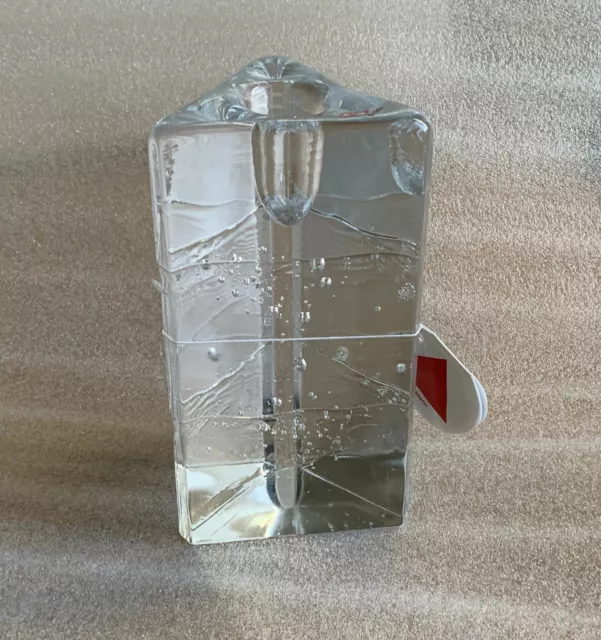 Iittala Glass Archipelago Triangular 135 mm/ 5.31In Candle Holder Discontinued