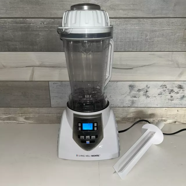 LIVING WELL WHITE Health Master Montel Williams JLA 8 Blender Rare 124.95 PicClick