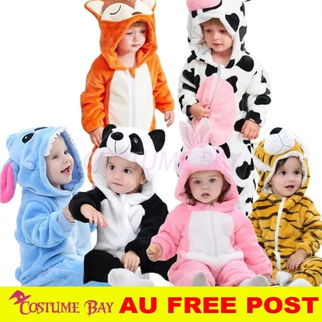 Toddler Baby Kigurumi Onesie Rompers Animal Jumpsuit Infant Clothes Pyjamas Kids