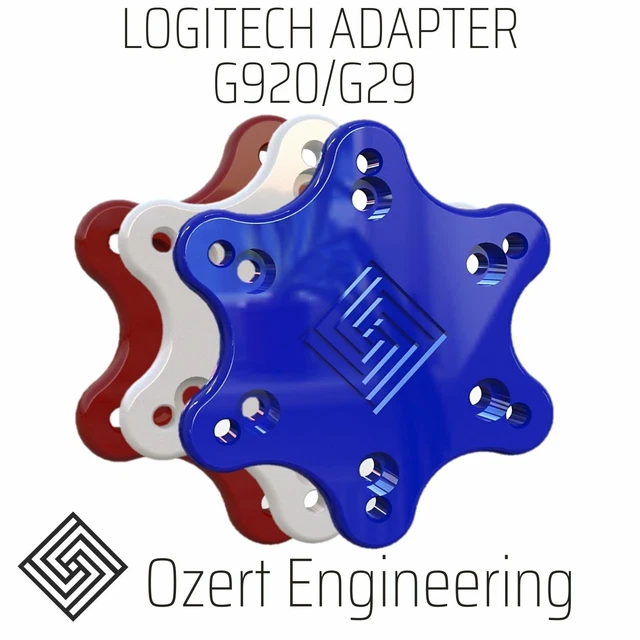 Adaptateur En Aluminium Pour Volant Logitech G29 G920 G923 | Trou Central 70 Mm, Livré Avec Vis Et Clés | Noir Ou Argenté