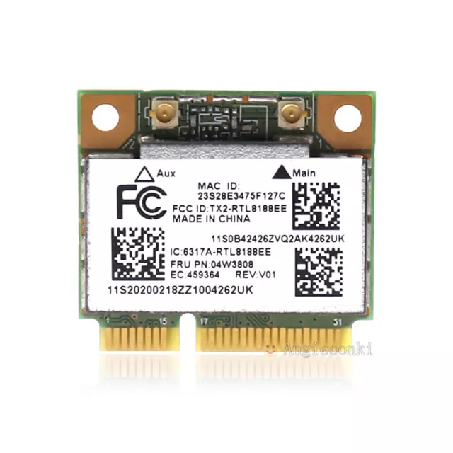 Lenovo Thinkpad E145 E545 Wireless RTL8188EE P/N:04W3808/04W3819 WiFi WLAN Card