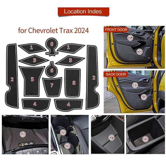 Rutschfeste und kratzfeste Torschlitzmatte für Chevrolet für Trax 2024