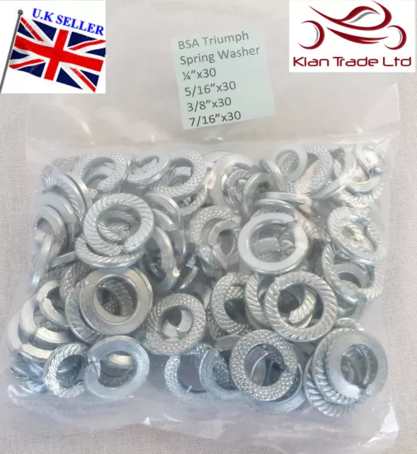 Trade Pack Mixed Imperial Spring Washers used BSA & Triumph