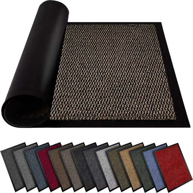 Heavy Duty Rubber Barrier Non Slip Door Mat Runner Rugs Back Hall Kitchen