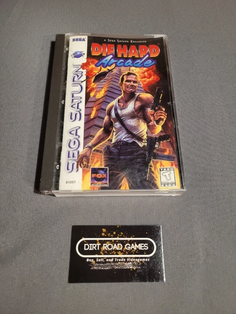 Die Hard Arcade (Sega Saturn, 1997) READ DESCRIPTION No Manual