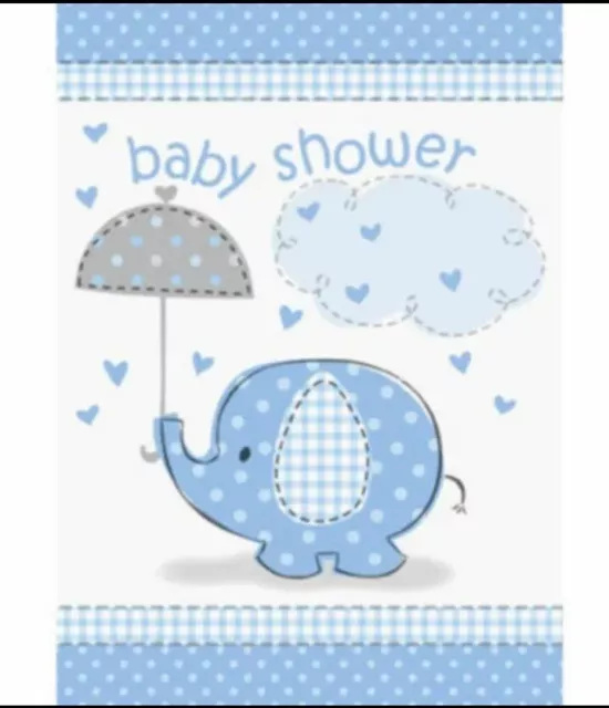 Baby Shower TABLECOVER Party Tableware Plastic Tablecloth Boy