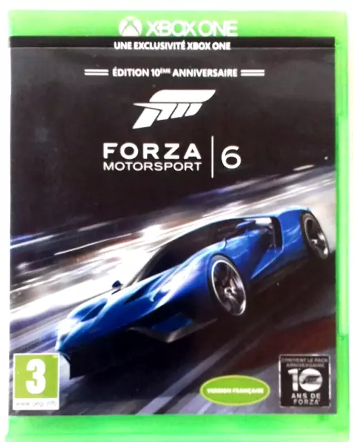 Jeu Xbox One Forza Motorsport 6 -10 Eme Anniversaire Tres Bon Etat Boite Origine