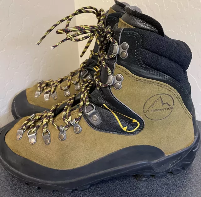 La Sportiva Karakorum Mountaineering Boots Black Green Woman's US 11 EU 43