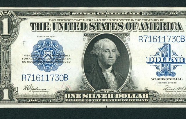 $1 1923 ((HIGHER GRADE AU))  Silver Certificate ** DAILY CURRENCY AUCTION