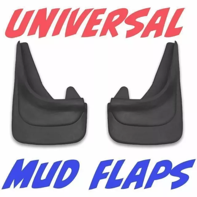 2x Rubber Moulded MUD FLAPS GUARDS Universal Fit for Saab Seat Skoda Suzuki