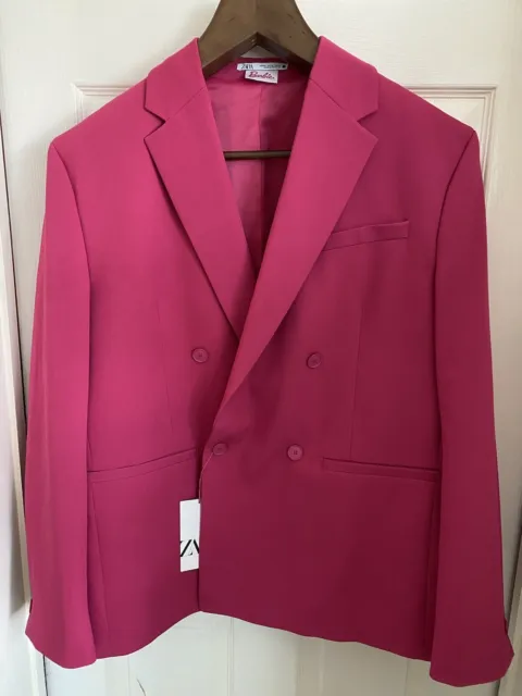 ZARA Men’s BARBIE™ MATTEL Size UK42 EU52 JACKET Blazer Fuchsia BRAND NEW