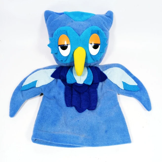 Vintage Mr. Rogers X Owl Hand Puppets 10" Plush Dakin 1988 EUC