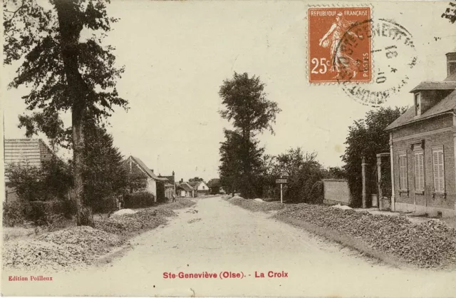 CPA - Ste-Geneviève - La Croix (slight cut)