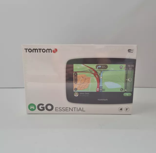 TomTom GO Essential EU45 5 Zoll Navigationsgerät - Schwarz (1PN5.002.10) NEU&OVP