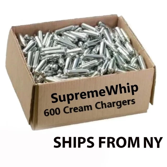 SUPREMEWHIP BEST CREAM Chargers 600 8.2 grams OLD OVERSTOCK SHIP FROM
