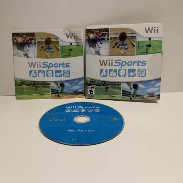 Wii Sports (Nintendo Wii, 2006) CIB Complete With Sleeve + Manual - Tested! READ