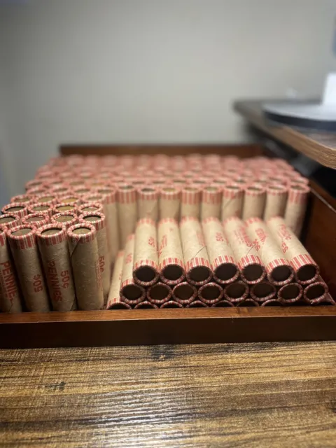 Sealed Wheat Shotgun Penny Rolls! -Unsearched- *Mixed Steel Cent Lot* 1909-1958