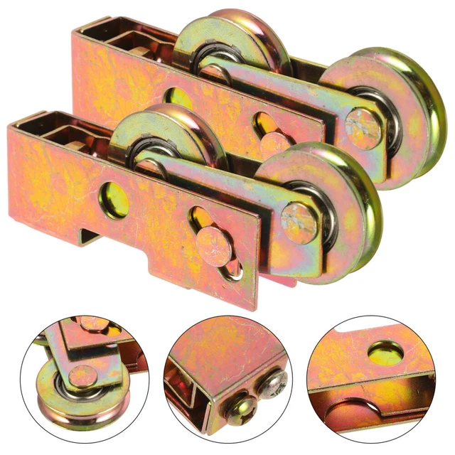 2 PCS SLIDING Door Wheels Rollers Patio Replacement Steel Ball Wearing