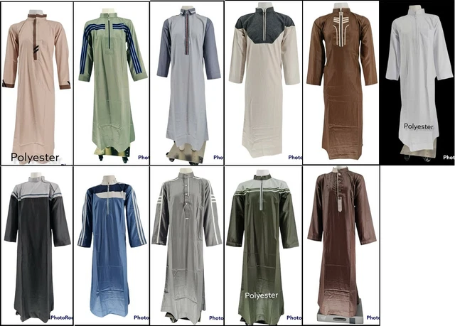 Jubbah Bambini Cotone Jubbah  Thobe/Kandoora  Per Bambini In Cotone C 1182973