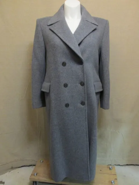 VINTAGE 1980'S PENDLETON Gray Wool Double Breasted Maxi Coat Women's ...