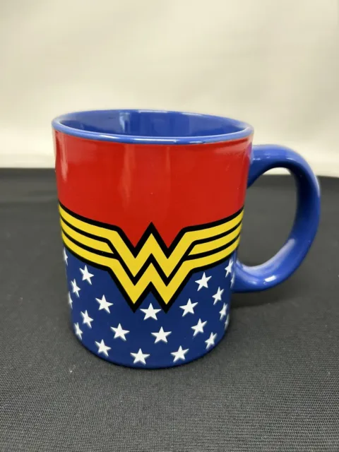 Wonder Woman Logo Mug 12 oz DC Comics Superhero Red Yellow Coffee Tea Cup
