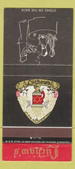 Matchbook Cover - Luchow's Restaurant New York City 30 Strike