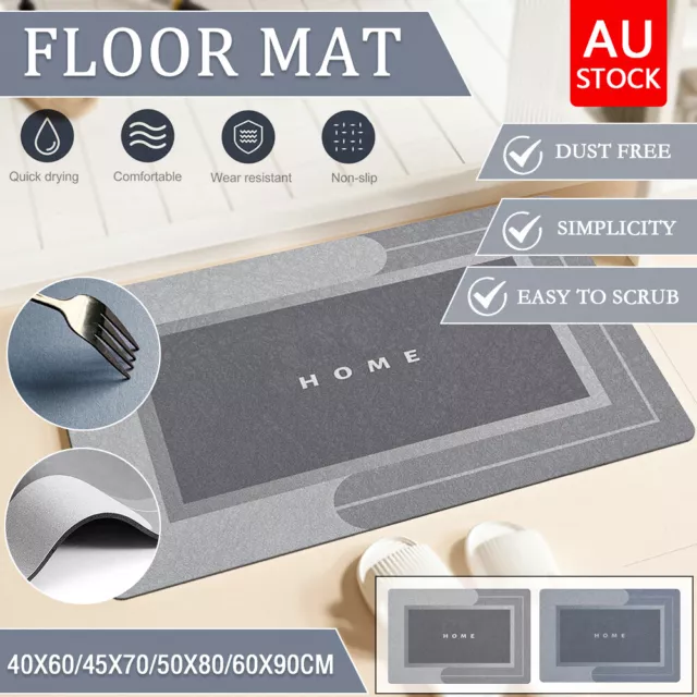 Super Absorbent Floor Mat Soft Quick-Drying Non-Slip Diatom Mud Bath Floor Mat