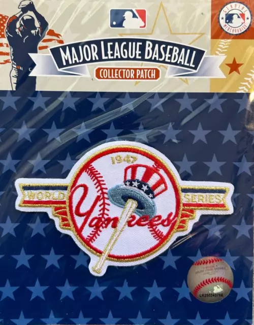 1947 World Series New York Yankees Official Mlb Baseball Patch Mint In Package