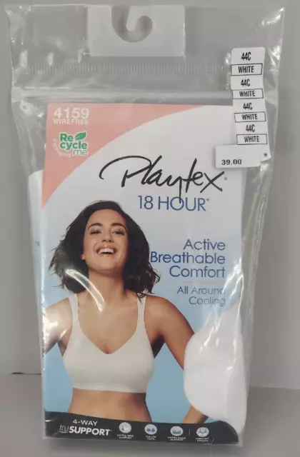 NEW PLAYTEX 18 HOUR Active Lifestyle Full-Figure Sports Bra 4159 $13.59 -  PicClick