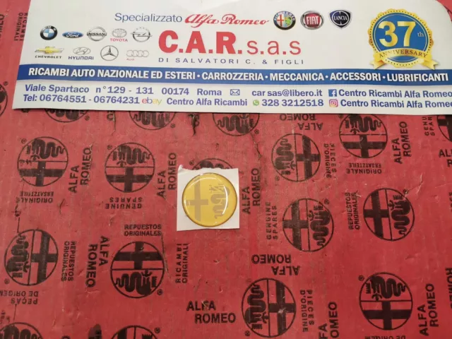 Stemma Emblema Volante Oro Alfa Spider Giulia Gt BERTONE