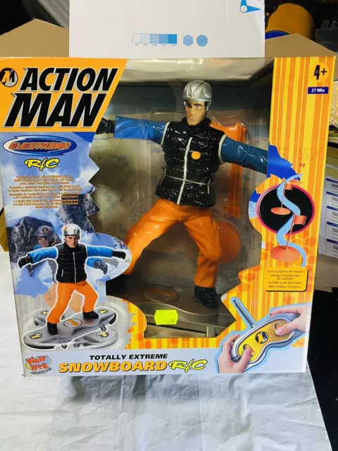 Action Man Totally Extreme Snowboard RC Tout Hasbro Vintage