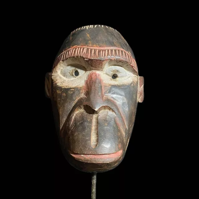 Affenmaske aus Holz geschnitzt Afrika Baule Guro Schöne Affenmaske-8169 3