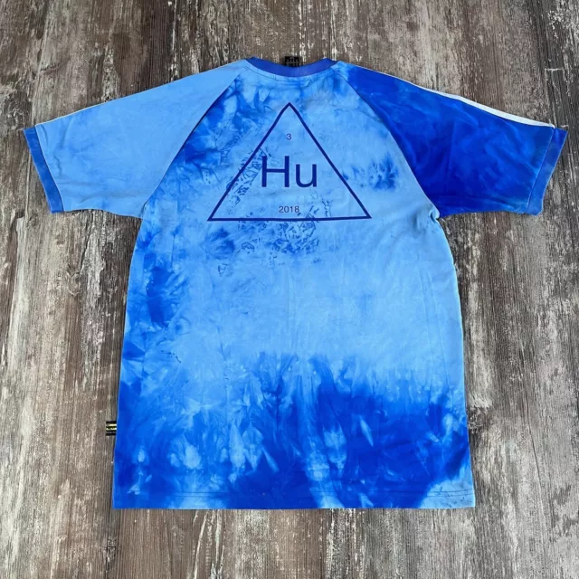 Adidas Originals X Pharrell Williams HU T Shirt Mens Medium Blue Human Race Logo